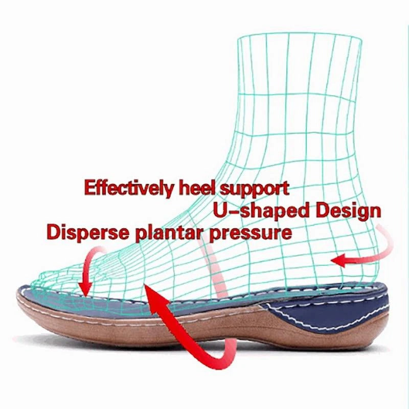 Everyday Comfort Flats with Spacious Toe Area and Arch Support