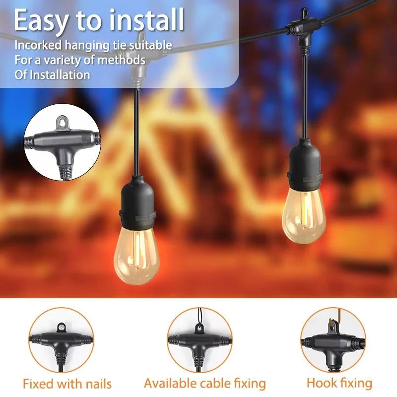 Elegant Waterproof LED Outdoor Fairy Lights for Gardens