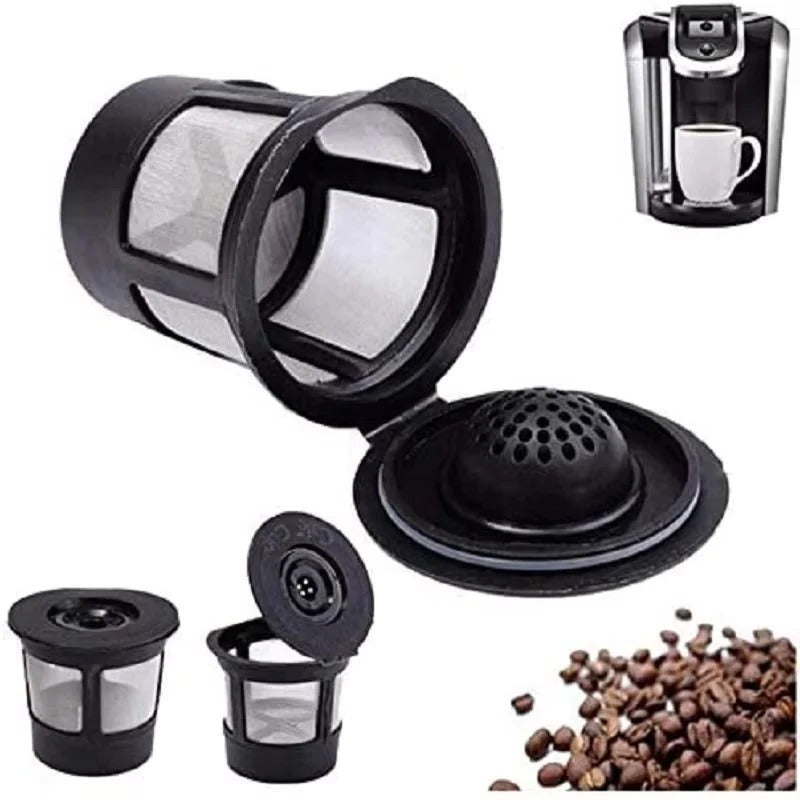 Eco-Friendly Stainless Steel Coffee Capsule Set - 3 Pack