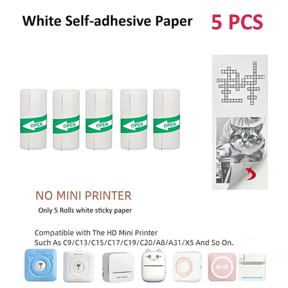 Portable Bluetooth Label and Sticker Printer for Instant Memories