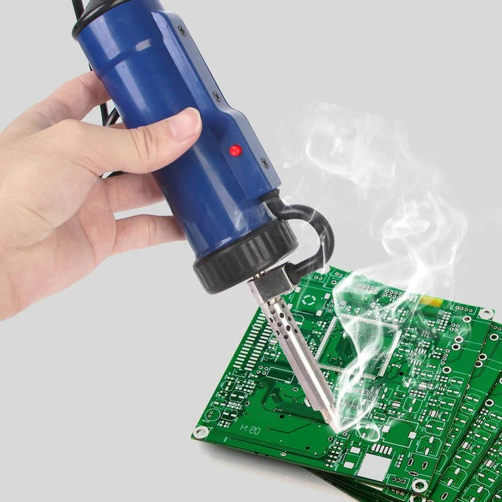 One-Handed Electric Solder Remover with 3 Adjustable Nozzles