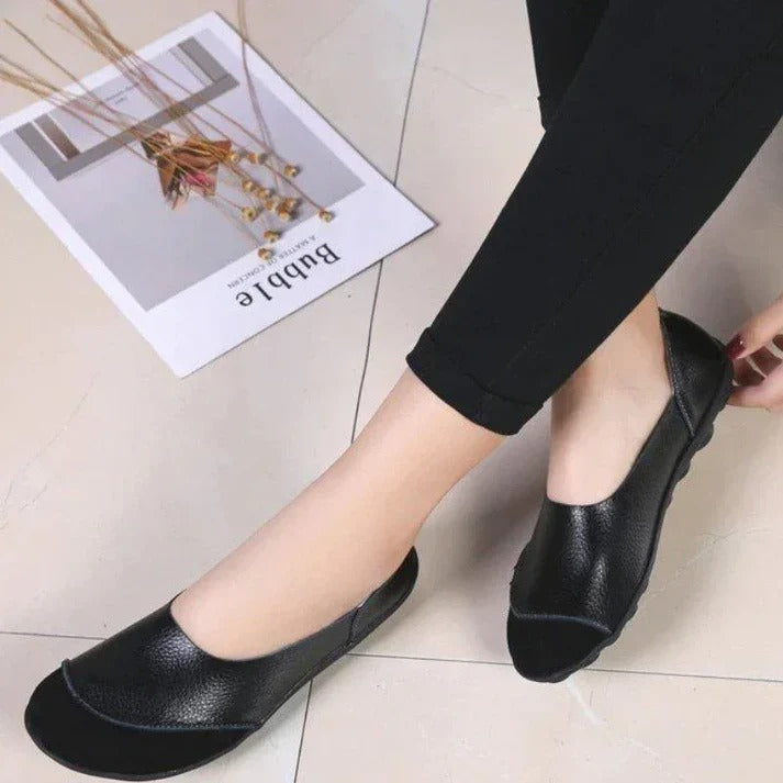 Women's Comfortable Wide Fit Suede Slip-On Loafers