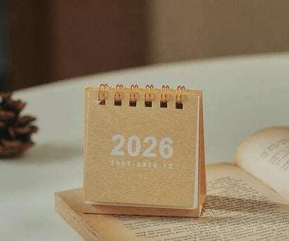 2026 Compact Desk Calendar with Easy-View Stand