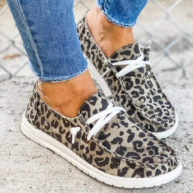 Comfortable Slip-On Canvas Flats with Extra Room for Women