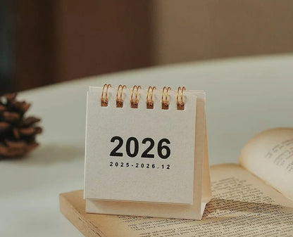 2026 Compact Desk Calendar with Easy-View Stand