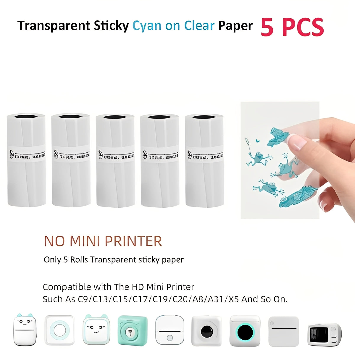 Portable Bluetooth Label and Sticker Printer for Instant Memories
