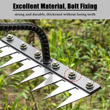 Heavy-Duty Garden Rake for Precision Weeding & Soil Care