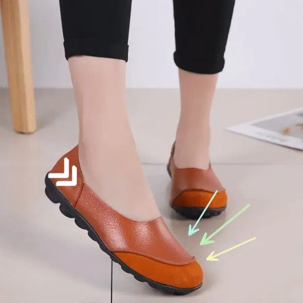 Women's Comfortable Wide Fit Suede Slip-On Loafers
