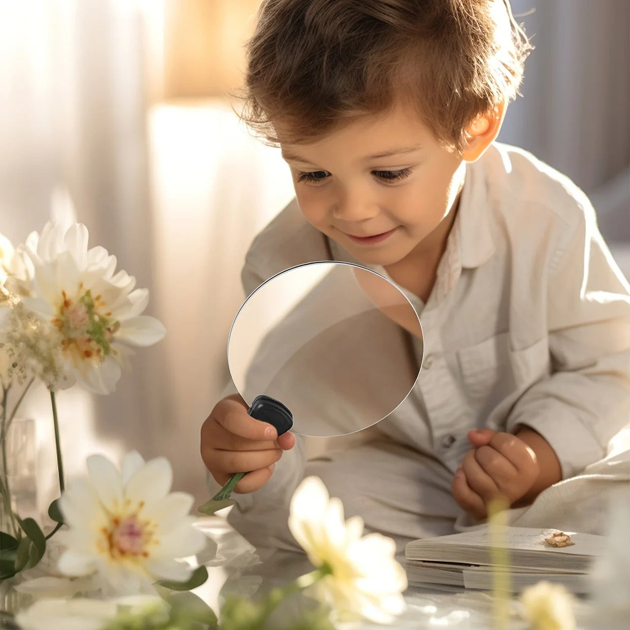 Hands-Free Magnifying Lens with 5X Zoom and Adjustable Neck Strap