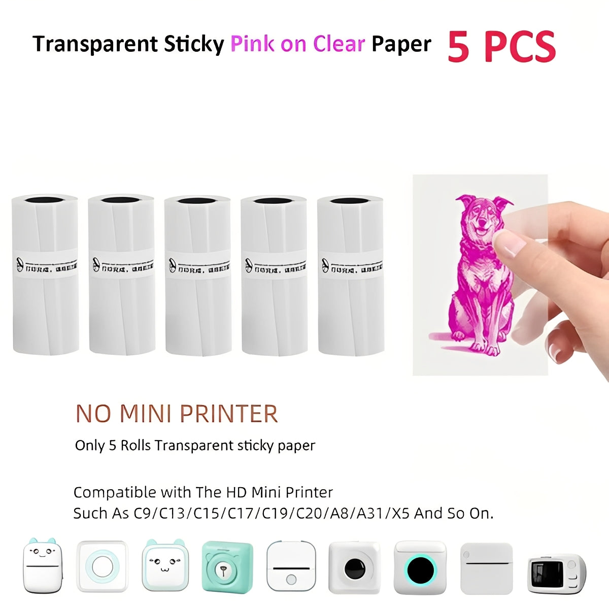 Portable Bluetooth Label and Sticker Printer for Instant Memories