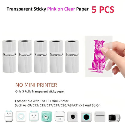 Portable Bluetooth Label and Sticker Printer for Instant Memories