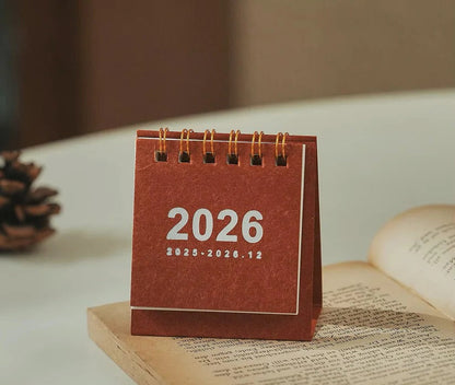 2026 Compact Desk Calendar with Easy-View Stand