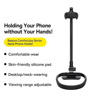 Adjustable Phone Mount with 360° Rotation for Easy Viewing