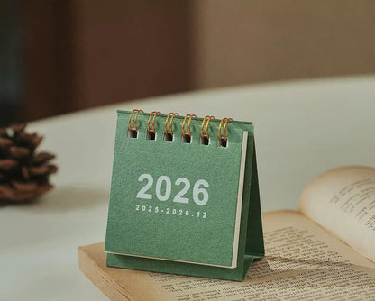 2026 Compact Desk Calendar with Easy-View Stand