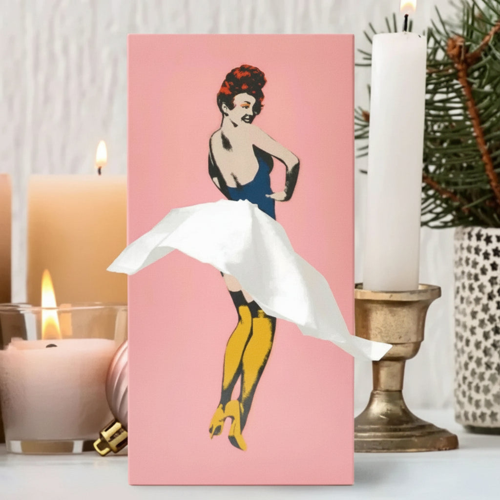 Charming Tissue Holder with Skirt Design for Your Home