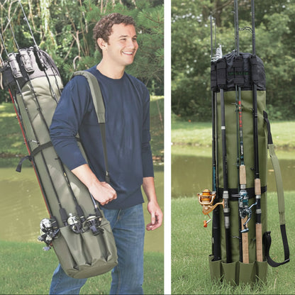 All-in-One Fishing Gear Carrier with Tackle Storage