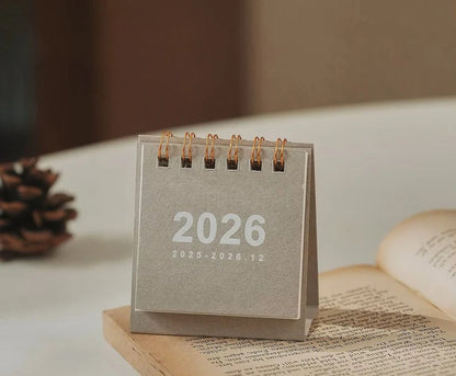 2026 Compact Desk Calendar with Easy-View Stand