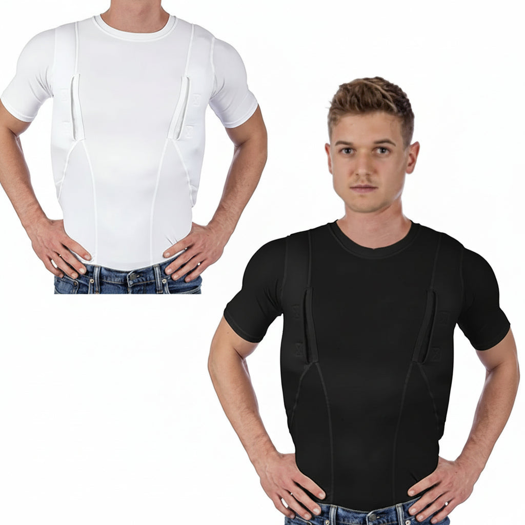 Men's Sleek Compression Tank with Handy Side Pockets