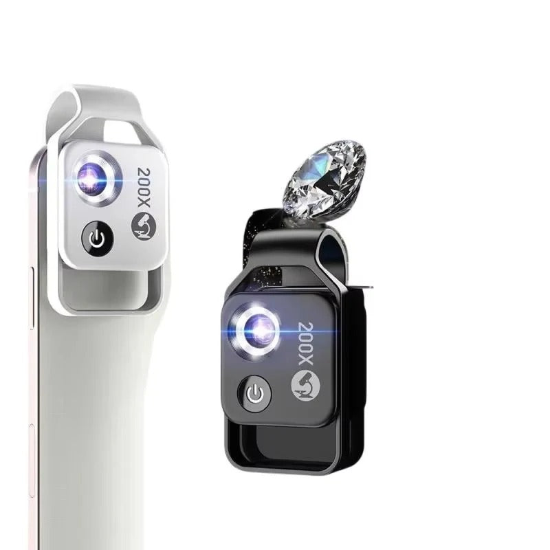 Attachable Microscope Lens for Smartphones with 200x Zoom