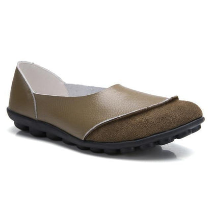 Women's Comfortable Wide Fit Suede Slip-On Loafers
