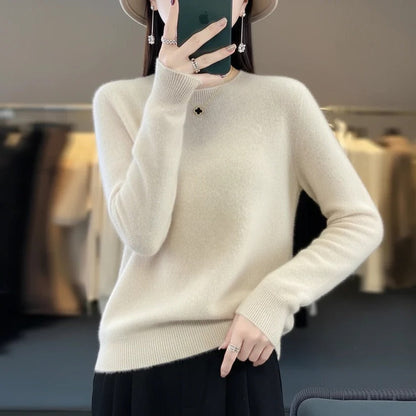 Essential Lightweight Crewneck Sweater for Women
