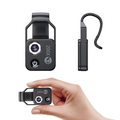 Attachable Microscope Lens for Smartphones with 200x Zoom