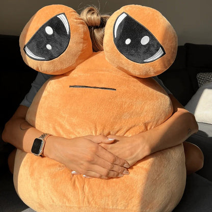 Cheerful Plush Emoji Cushion for Home and Travel Comfort
