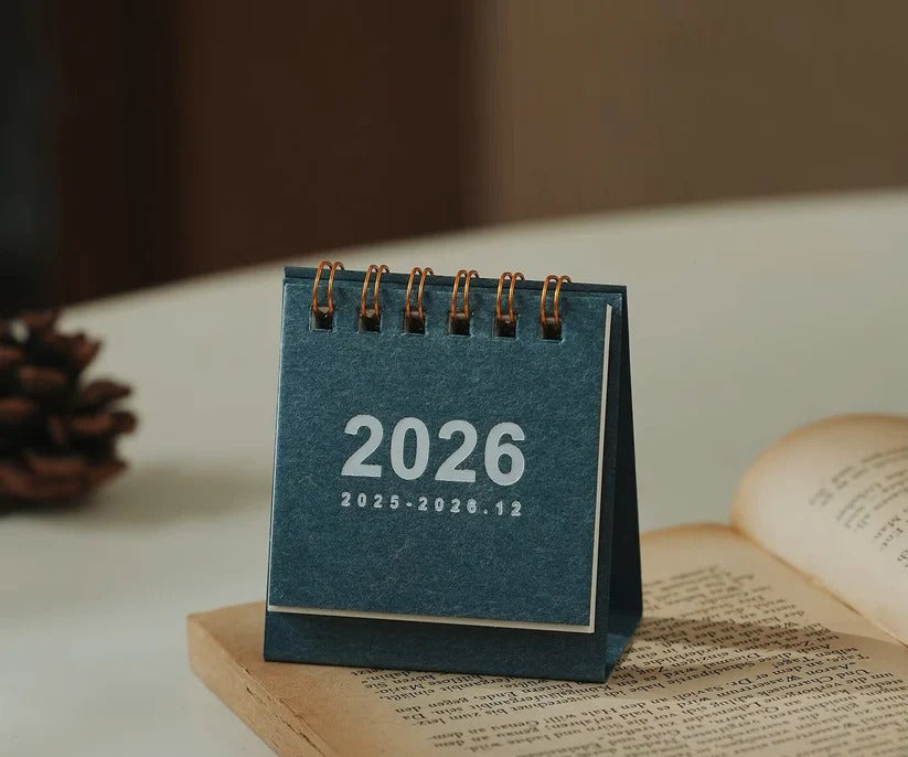 2026 Compact Desk Calendar with Easy-View Stand