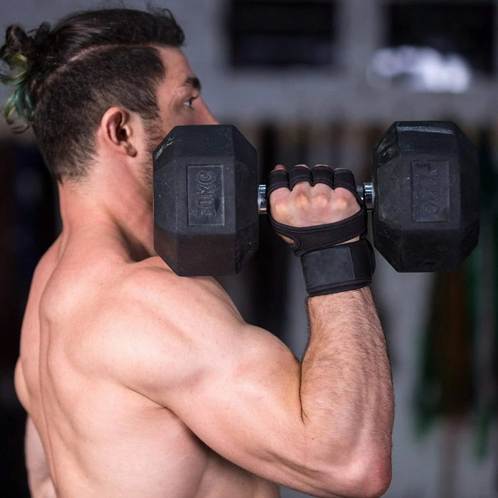 Breathable Open-Back Training Gloves for Maximum Grip
