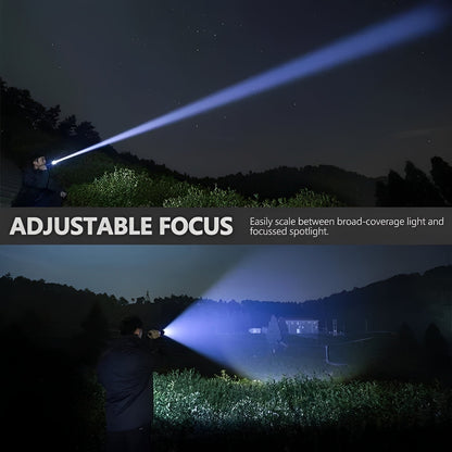 Versatile Rechargeable Torch with Zoom Functionality