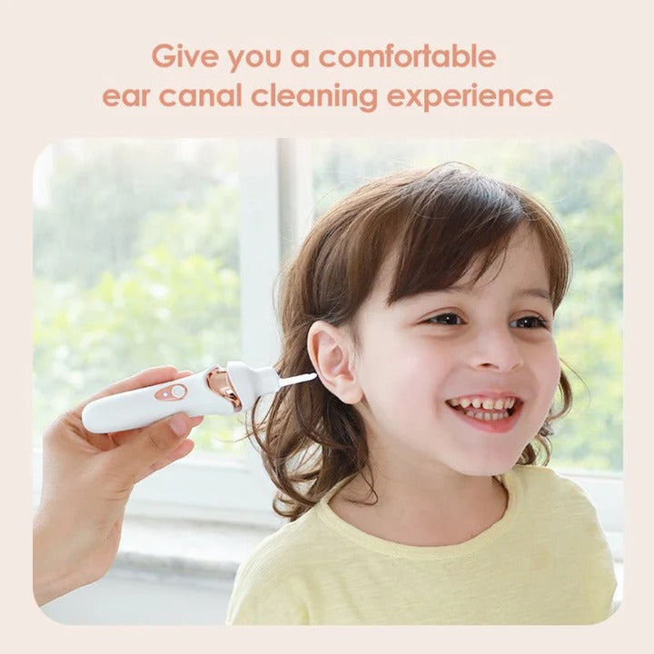 Rechargeable Ear Cleaner with Gentle Suction and Soft Tips