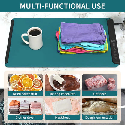 Smart Heat Food Warmer Mat with Custom Temperature Settings