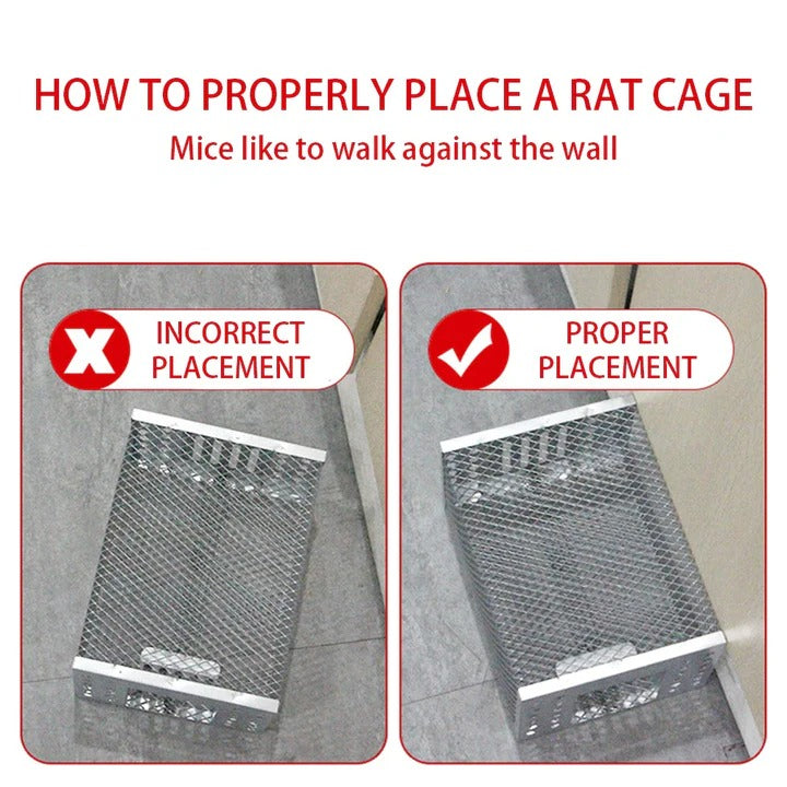 Durable Rodent Capture Trap with Easy-Access Sliding Door