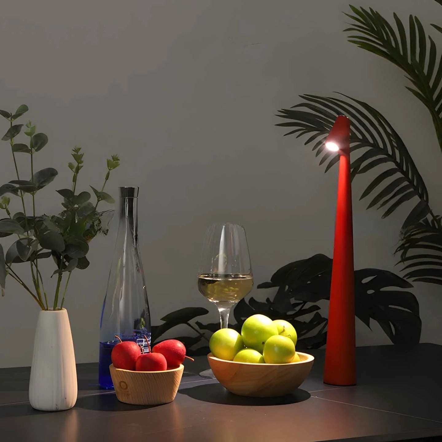 Portable Aluminum Desk Lamp with Adjustable Brightness & USB Charge