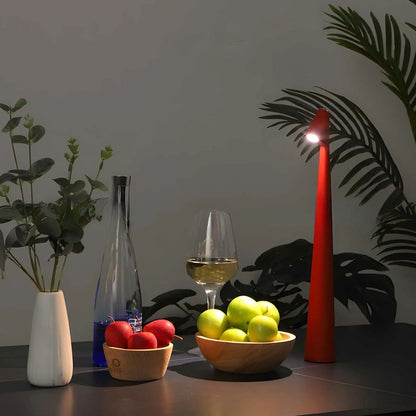 Portable Aluminum Desk Lamp with Adjustable Brightness & USB Charge