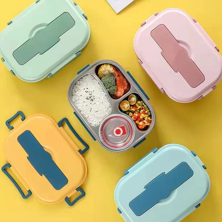 Insulated Stainless Steel Lunch Container with Compartments