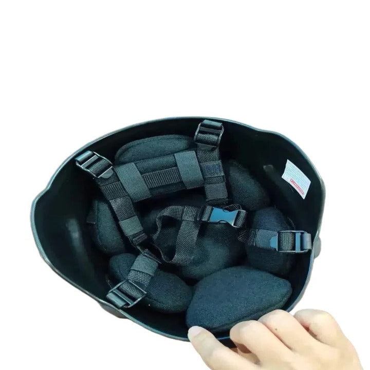 Tactical Outdoor Headgear with Adjustable Fit and Accessory Rails