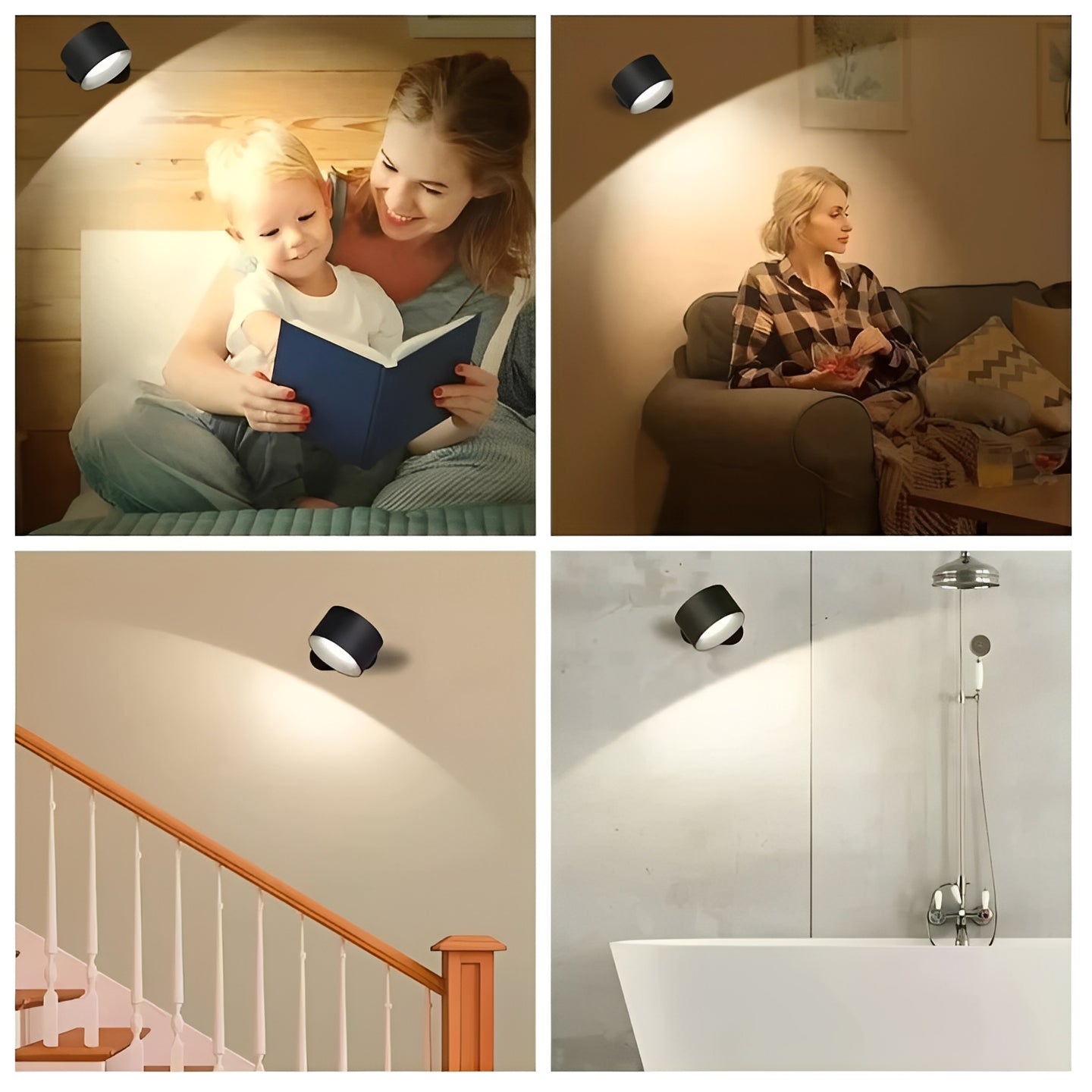 Versatile Wireless LED Light with 360-Degree Rotation