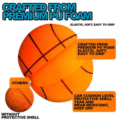 Silent Training Basketball for Indoor Skill Development