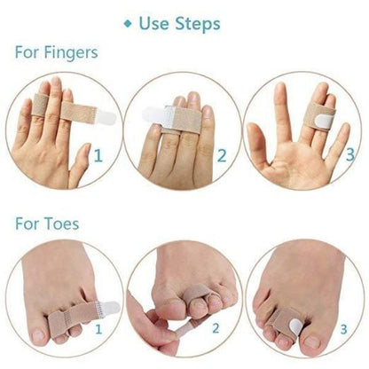 Flexible Comfort Wraps for Toe and Finger Alignment