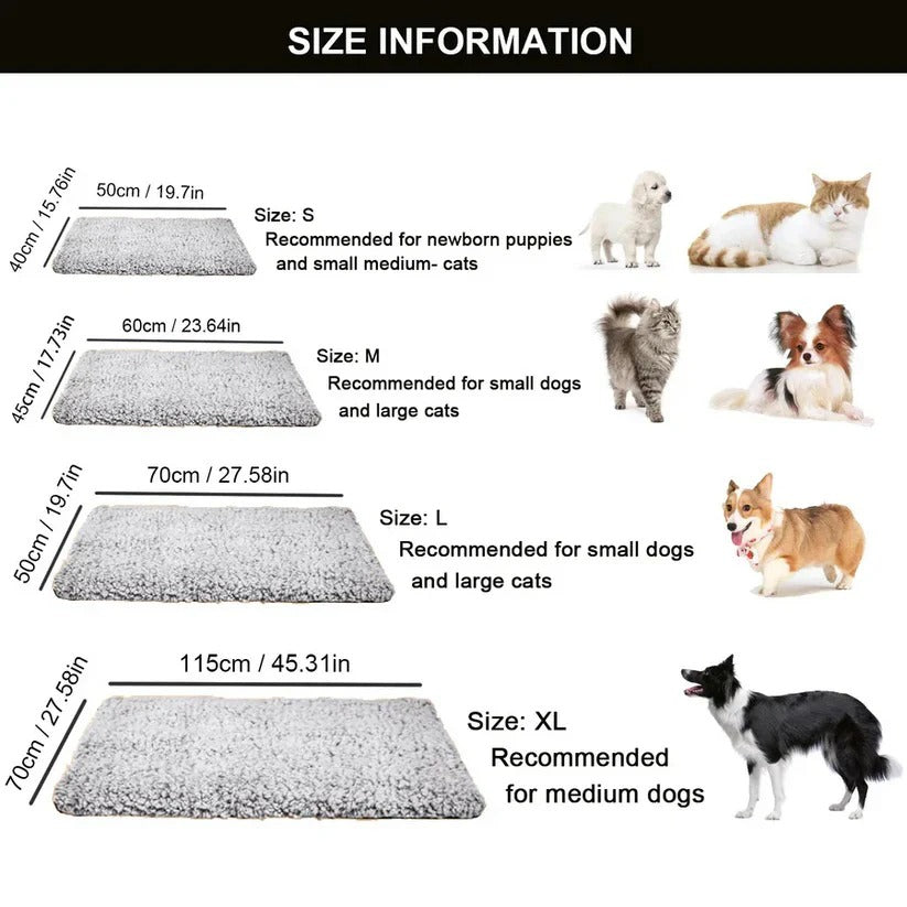 Cozy Self-Warming Mat for Pets - No Electricity Needed