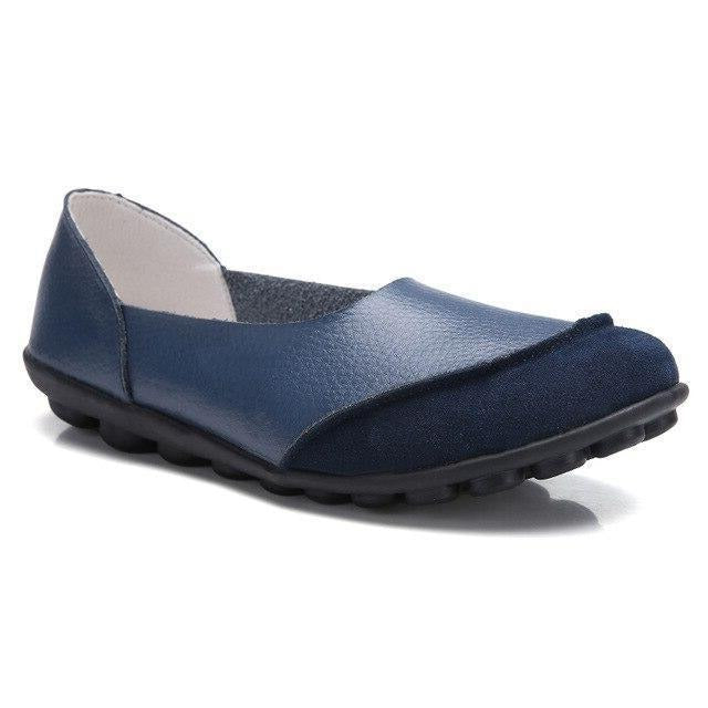 Women's Comfortable Wide Fit Suede Slip-On Loafers