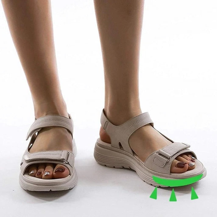 Comfort-Focused Open-Toe Sandals with Arch Support