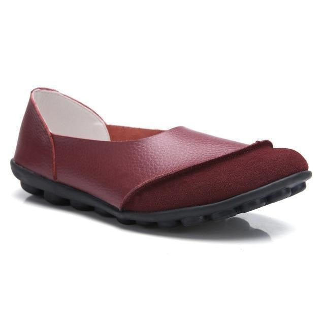 Women's Comfortable Wide Fit Suede Slip-On Loafers