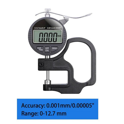 Precision Thickness Meter with LCD Display and Dual Measurement Options