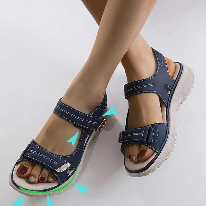 Comfort-Focused Open-Toe Sandals with Arch Support