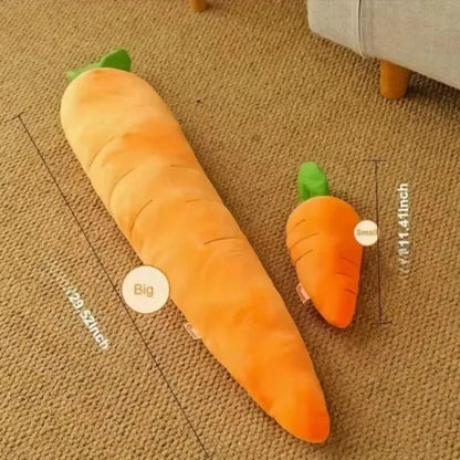 Giant Plush Carrot Dog Toy with Engaging Sounds for All Breeds