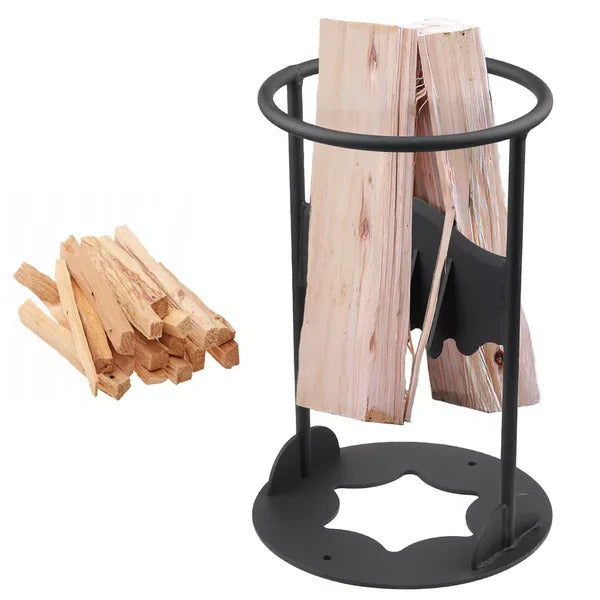 Safe & Efficient Manual Firewood Splitter with Fixed Wedge