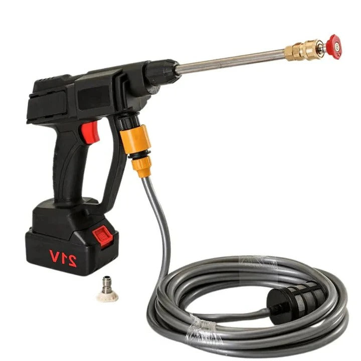 Battery-Powered Portable Pressure Washer with Dual Batteries