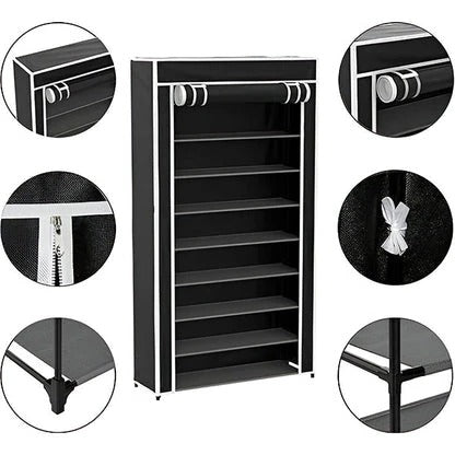 Space-Saving Vertical Shoe Organizer for Home